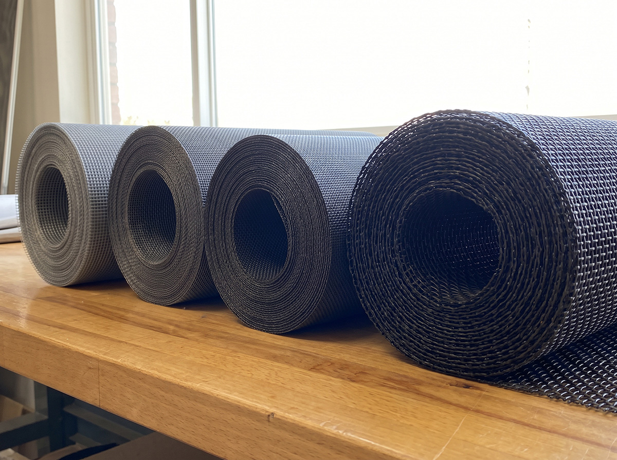 Window screen mesh options in Spokane including solar, aluminum, and pet resistant